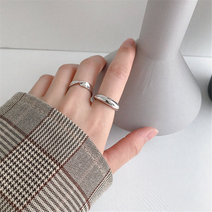 Golden Crescent Bold Adjustable Ring