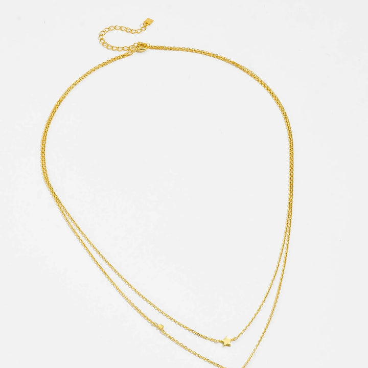 Celestial Moon Star Necklace