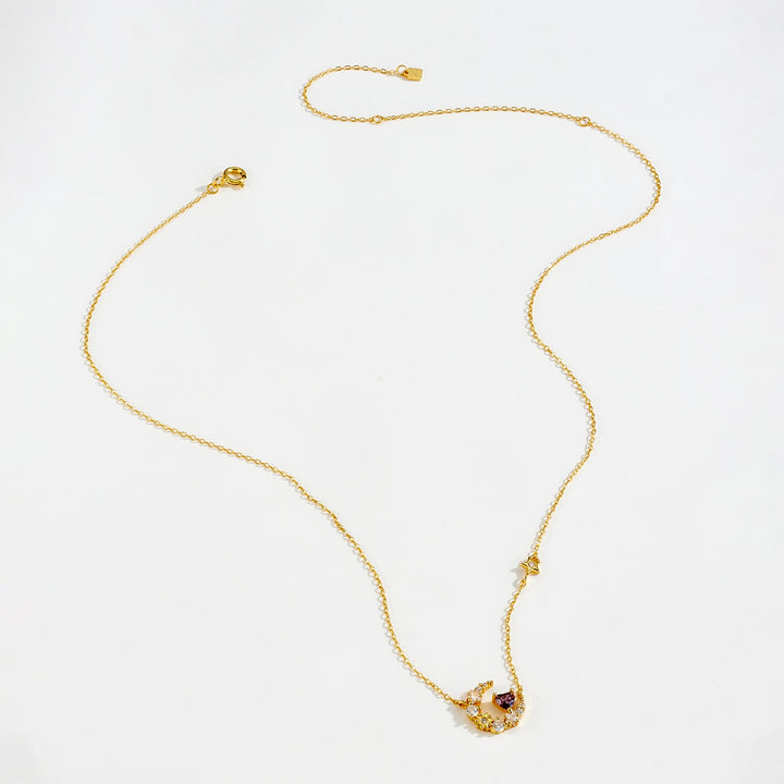 Moon Star Heart Necklace