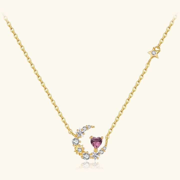 Moon Star Heart Necklace