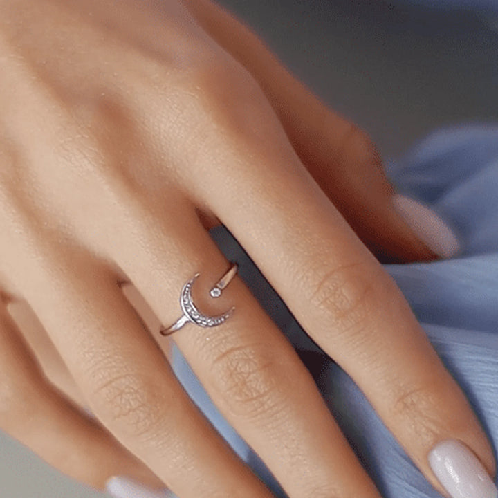 Moonlight Sparkle Adjustable Ring