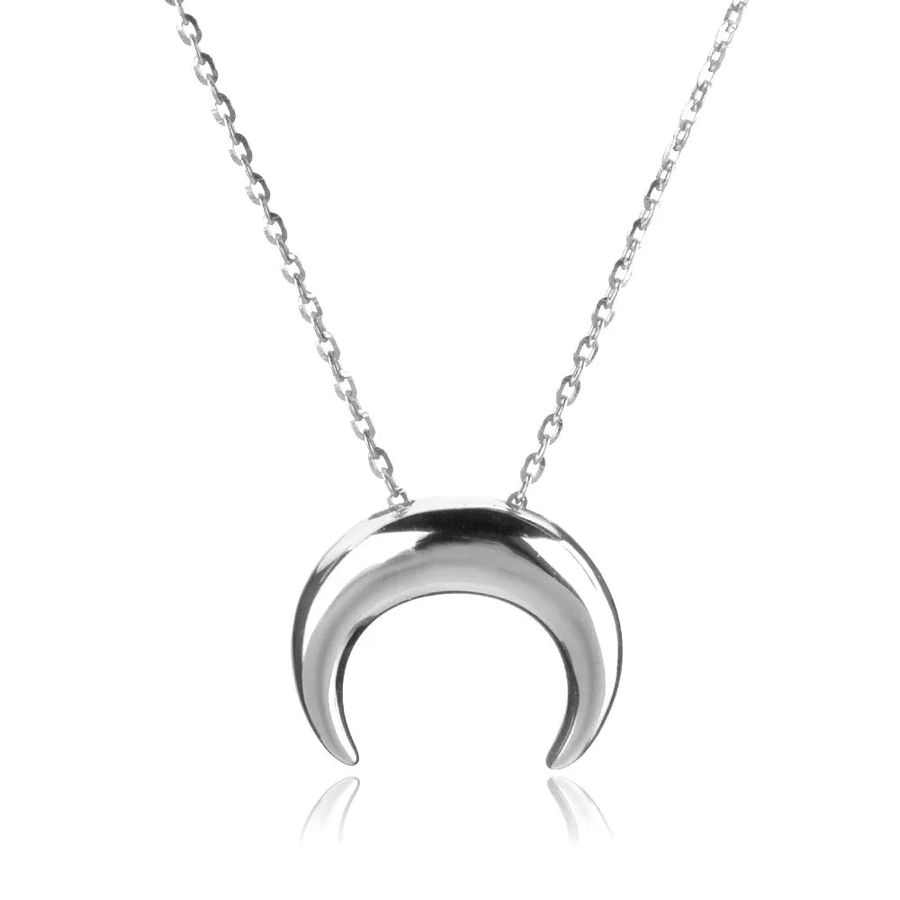 Golden Crescent Moon Necklace