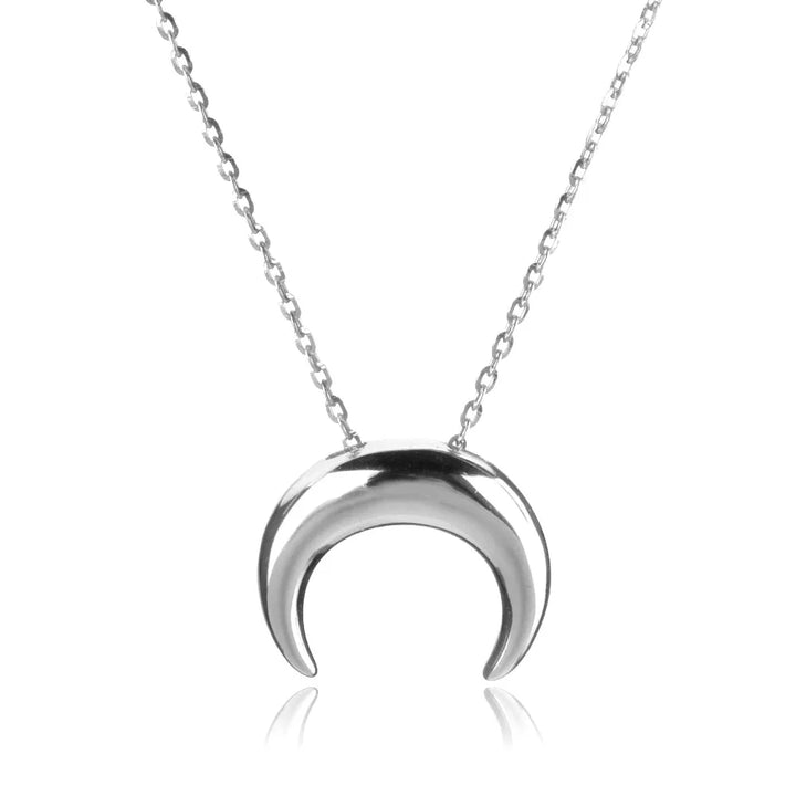 Golden Crescent Moon Necklace
