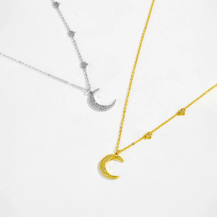 Moon Star Pendant Necklace