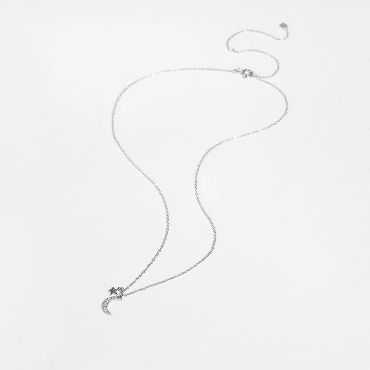 Golden Moon Star Necklace