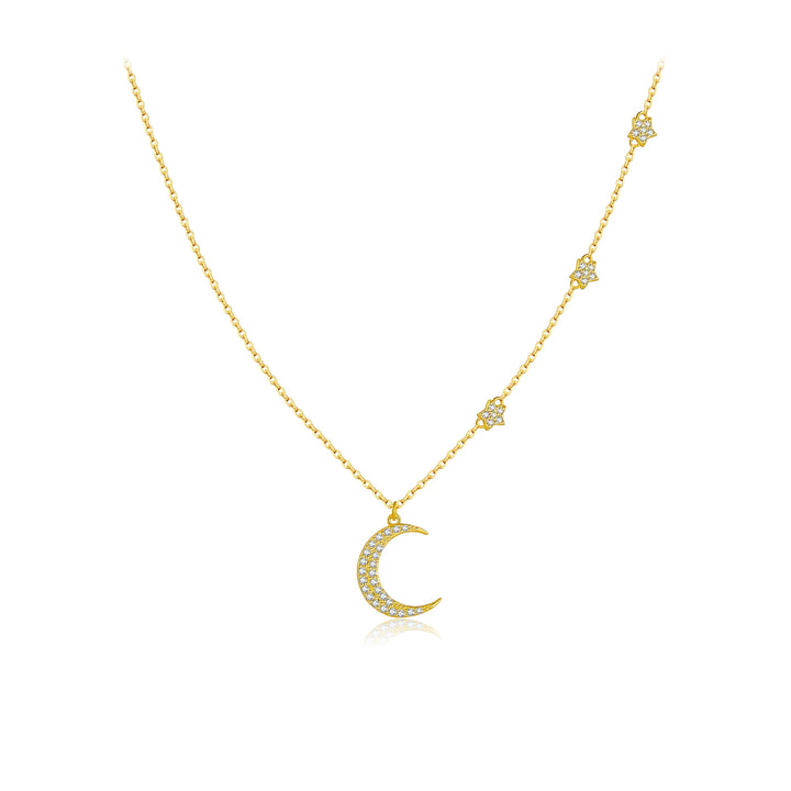 Moon Star Pendant Necklace