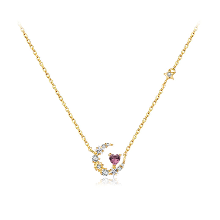 Moon Star Heart Necklace