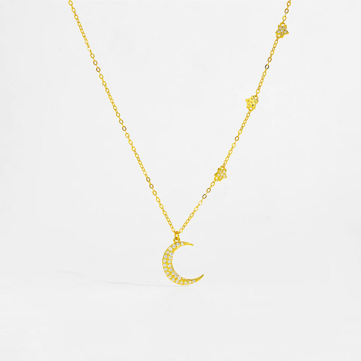 Moon Star Pendant Necklace