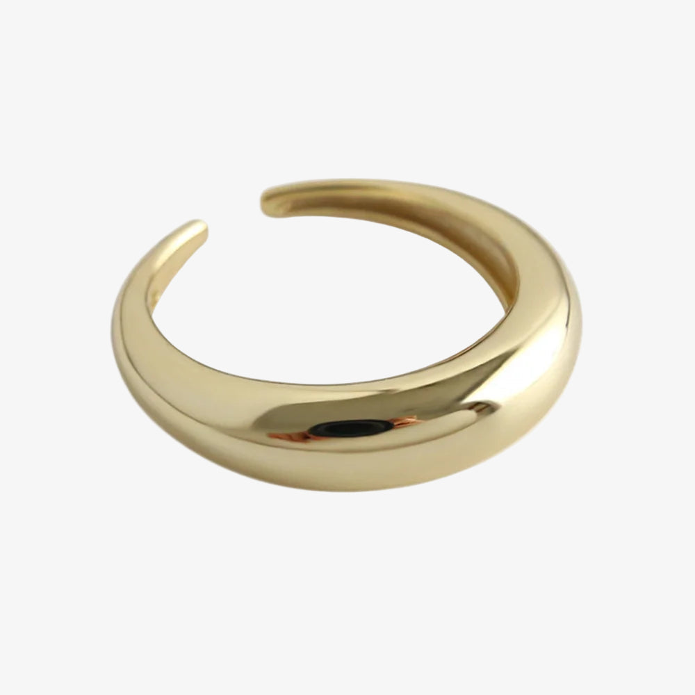 Gold open cuff bracelet